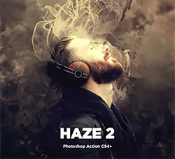 极品PS动作－阴霾特效(第二版/含高清视频教程)：Haze 2 CS4+ Photoshop Action